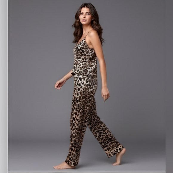 Other - Satin Leopard Cami Pj Pyjama Set